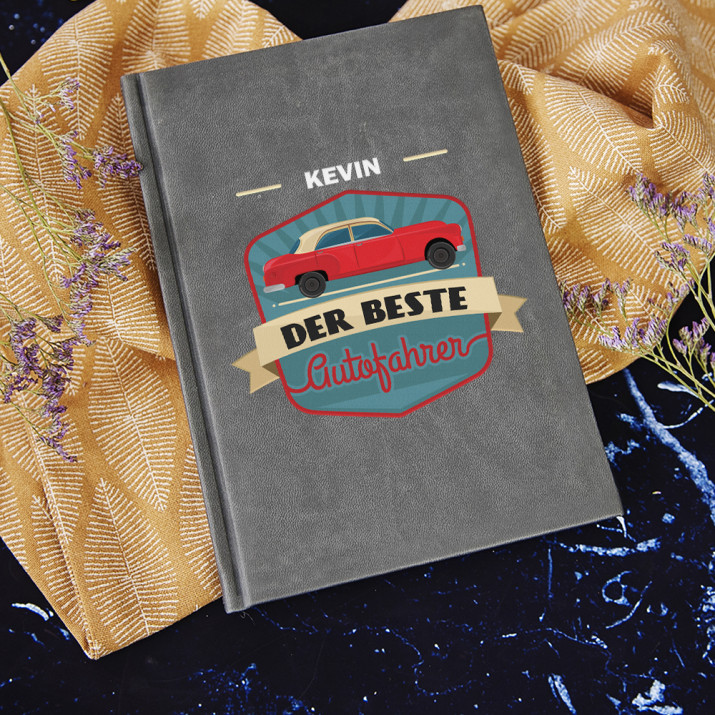 Bester Autofahrer - Notizbuch A5 mit Aufdruck